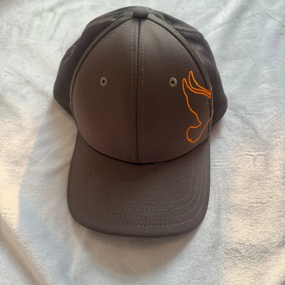 La Paloma Country Club Troon Golf Hat S/M Gray Orange Pukka Flexfit‎ Cap
